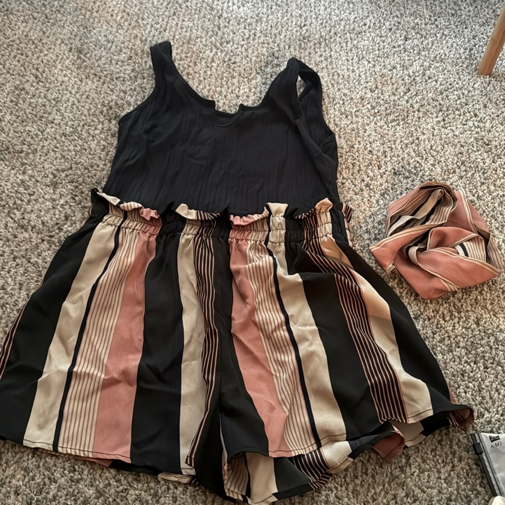 SHEIN romper with belt